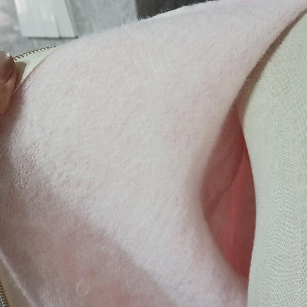 Pink Fendi Style FF Fuzzy Zip Hoodie - Picture 6 of 9